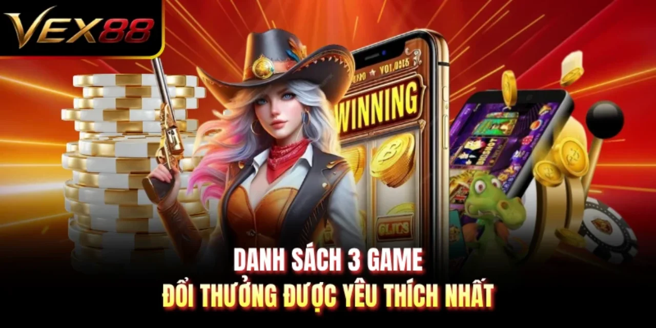 Danh sách 3 game đổi thưởng được yêu thích nhất